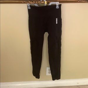 Black gymshark leggings size medium